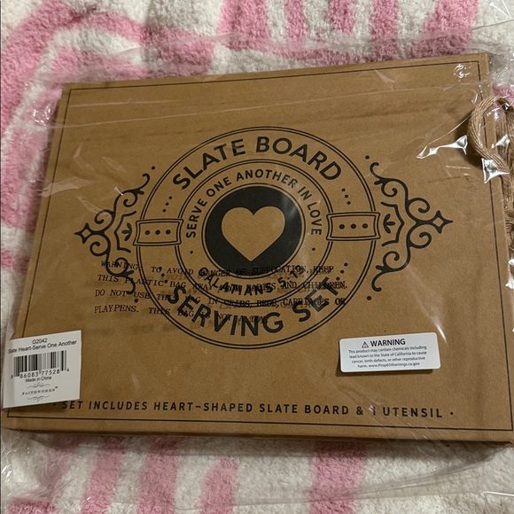 Slate Board Serving Set with Utensil - Picture 8 of 8